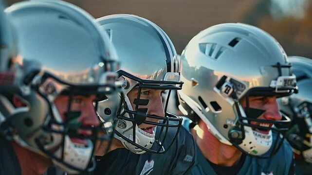 football players in a November game, sports, football, action