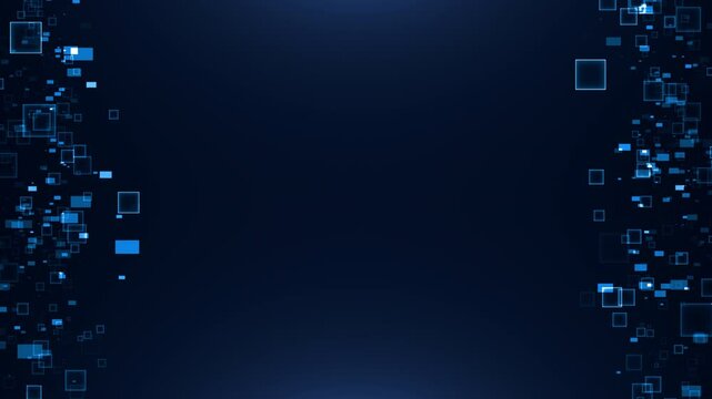 Technology tunnel digital business corporate abstract particles hex presentation broadcast background loop