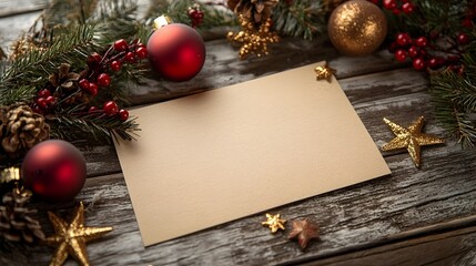 Beautifully Crafted Christmas Card Nestled Amidst a Delightful Array of Sparkling Holiday a Cozy and Joyful Seasonal Atmosphere