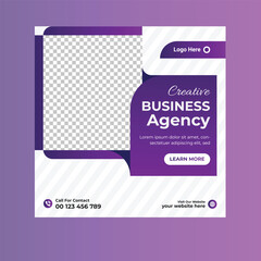 Digital marketing social media post and banner template