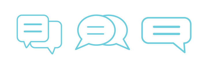 message bubble icon sign. Comment icon, speech bubble symbol. Chatting and talking bubble icon symbol, vector illustration eps 10.