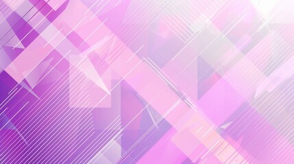 Obraz premium Abstract geometric pattern in light purple and pink with geometric shapes and gradients.