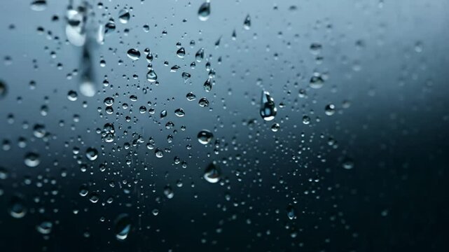 rain drops on window. generative ai
