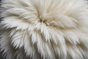 White fur texture, close-up