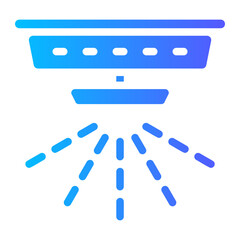 fire sensor gradient icon