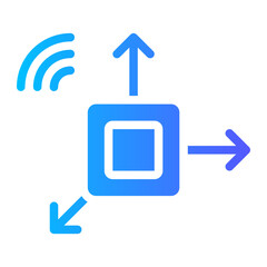 accelerometer gradient icon