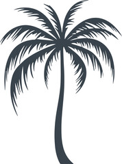 Palm tree latest silhouette logo