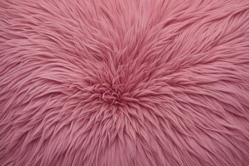 Fototapeta premium Pink sheepskin rug background