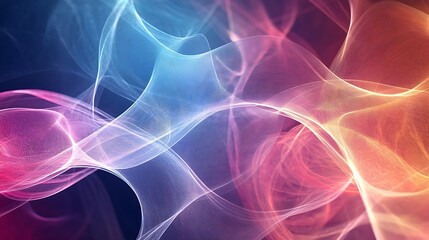 Fototapeta premium Abstract Background of Intertwined Glowing Waves