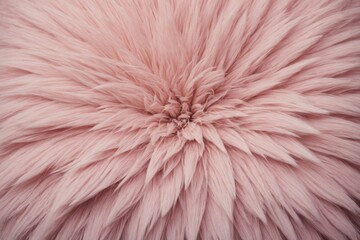 Fototapeta premium Soft pink sheep fur textured in pastel color for background