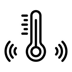 temperature control line icon