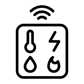 temperature control line icon