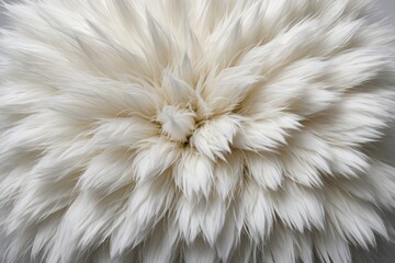 Cool white background, abstract pattern, close-up, fluffy, fur