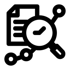 time series, analysis, data science, data, prediction, forecasting outline icon