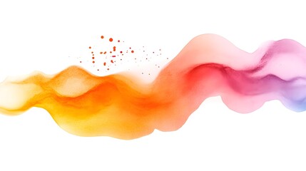 Colorful watercolor splashes, flowing abstract design, vibrant composition