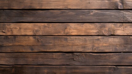 Obraz premium Distressed wood texture with vintage-inspired typography, featuring time-worn planks and classic lettering. Suitable for retro designs