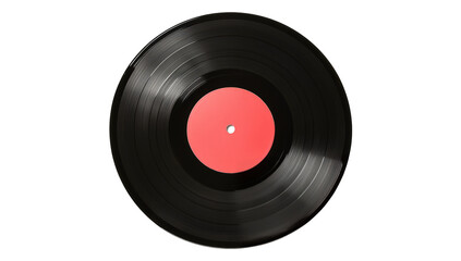 vinyl record isolated on white