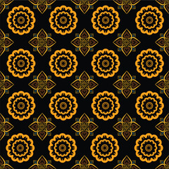 seamless pattern with flowers