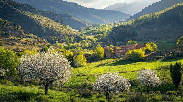 Aragonese springtime in Gudar.