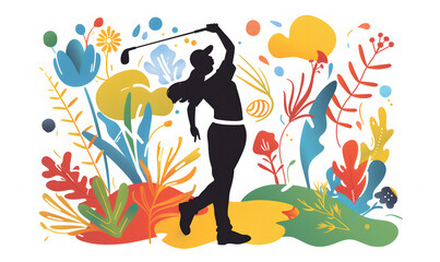 golf-themed graphic advertising backgrounds.