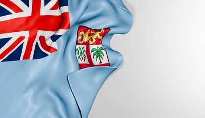 Fototapeta premium Fiji flag background 3d image