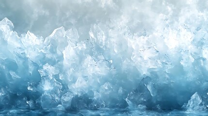 Fototapeta premium Abstract Ice Background - Frozen Ice Texture, Cool Blue Tones, Winter Wonderland