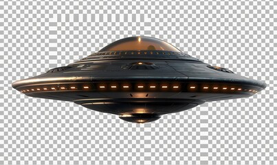 Alien UFO - Unidentified Flying Object - Clipping Path Included. 