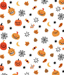 halloween seamless pattern