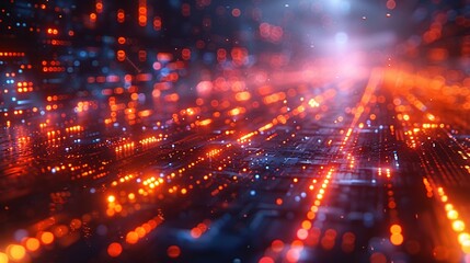 Futuristic Sci-Fi Abstract 3D Background for High-Tech Designs