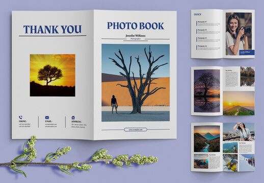 Photo Book Magazine Template Layout