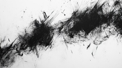 A charcoal texture with rough, dark lines on a light background