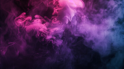 A purple and pink smokey background with a purple and pink smokey foreground