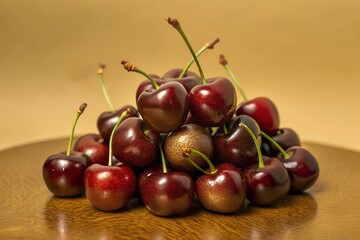 Closeup of a Red Cherry