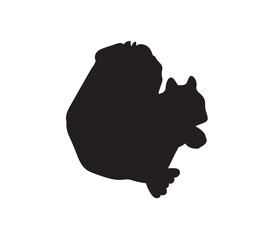 silhouette of a rabbit