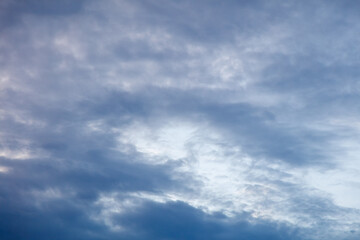 Clouds after rain in the sky as a background