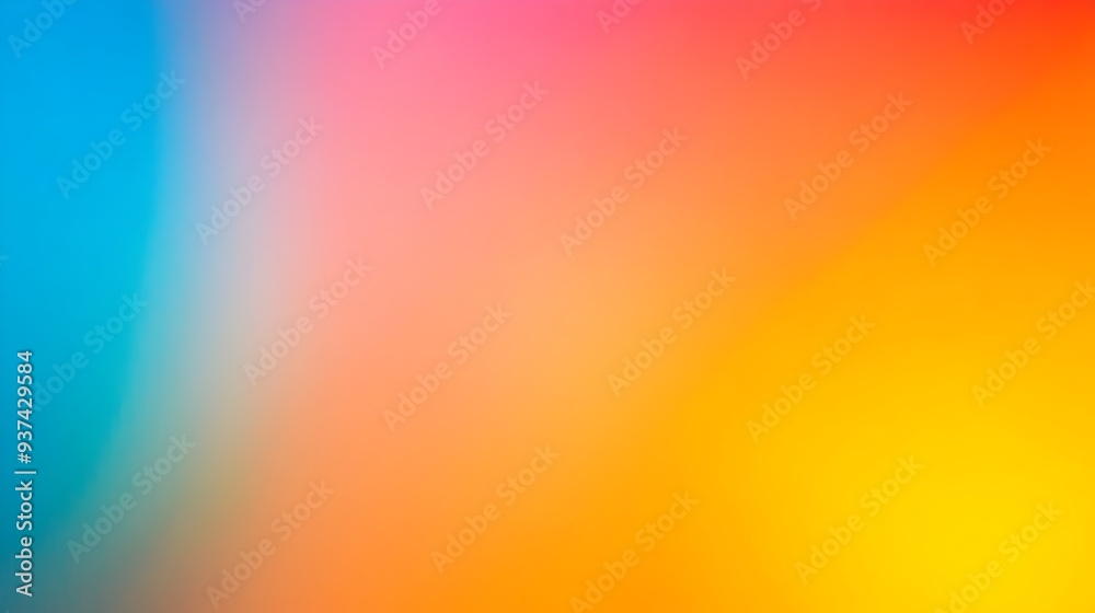 Poster visually striking gradient background with smooth transitions between a spectrum of vivid saturated 