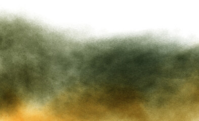 Watercolor paint stain texture overlay, realistic cutout, transparent background