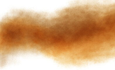 Watercolor paint stain texture overlay, realistic cutout, transparent background