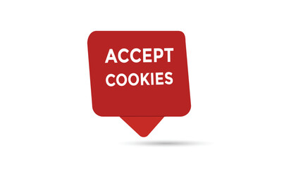 Accept cookies open button web banner templates. Vector Illustration 
