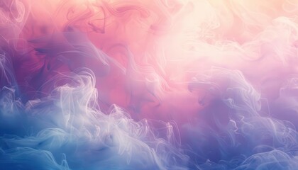 Fototapeta premium Pastel gradient background, Fantasy, Soft, Digital, Emphasizing calm and peace