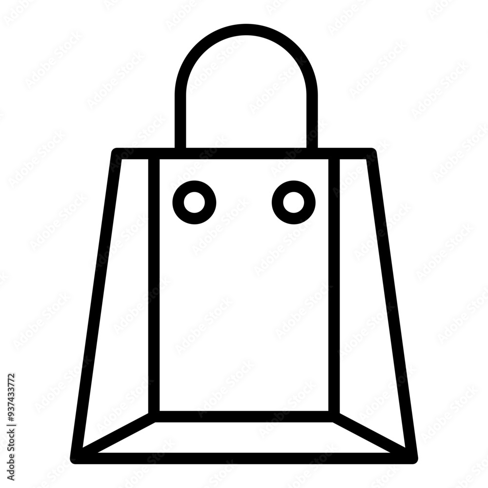 Wall mural bag icon