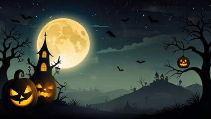halloween night background