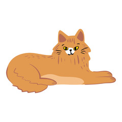 Cute and Kawaii Cat Illustration