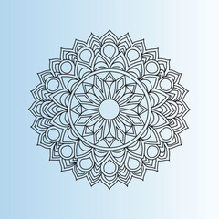 new style line art mandala design