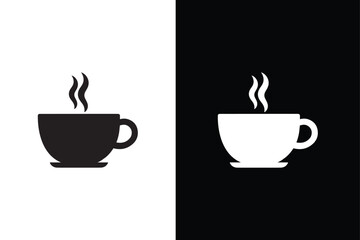 Coffee cup vector icon. Hot Drink Icon Flat Design illustration.