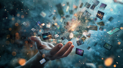 hands iPad technology