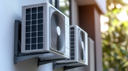 Air Conditioning Units on a Wall