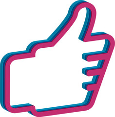 Obraz premium thumb up sign, like icon