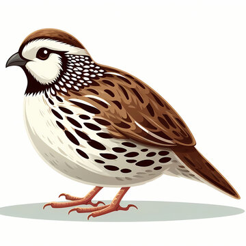 brown bird standing white background clip art preview