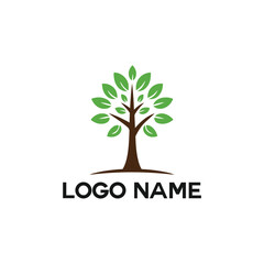 Obraz premium Plants tree logo vector